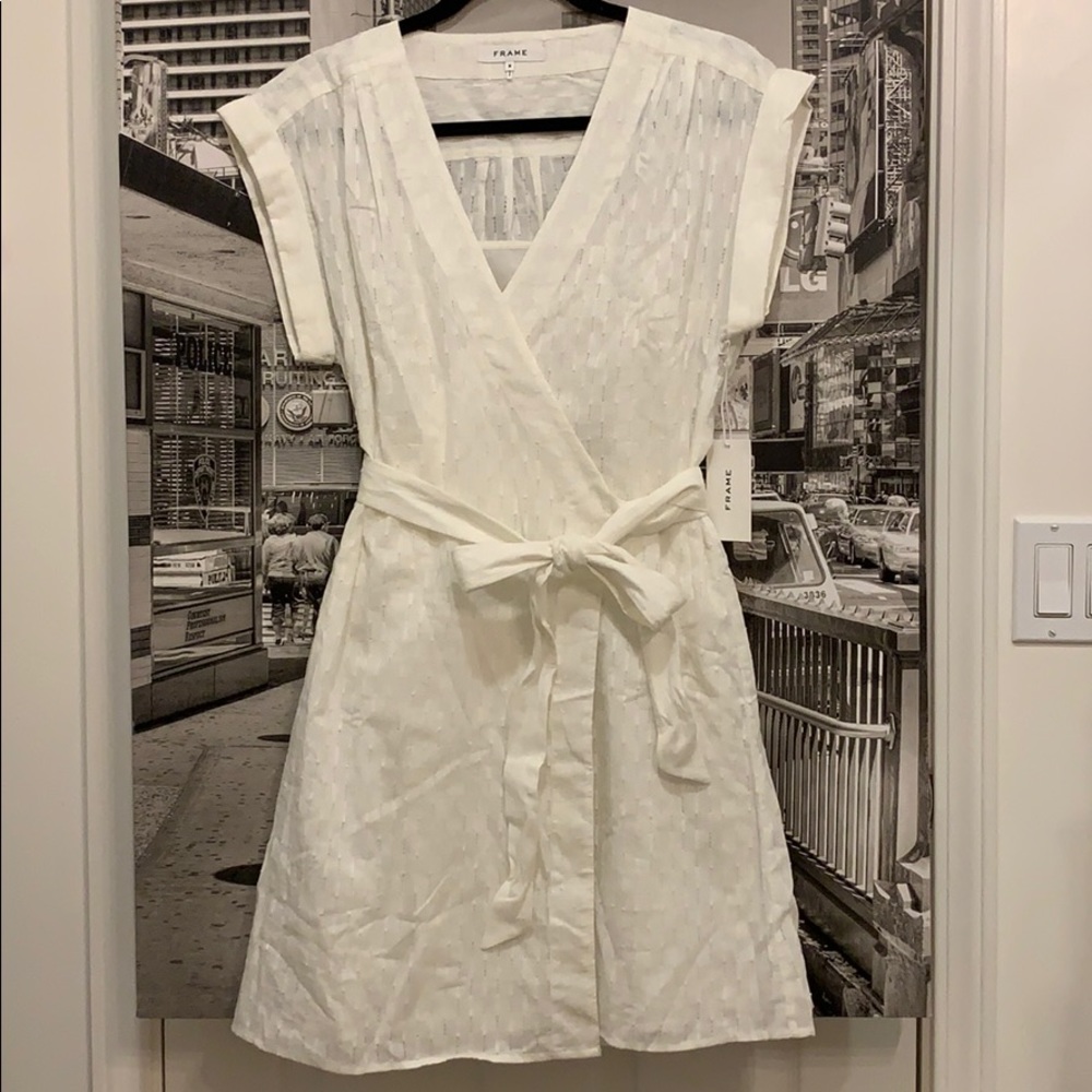 NWT Frame Denim wrap dress - Picture 2 of 6